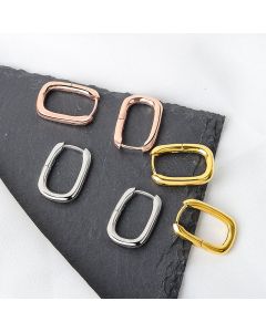 Women's Simple Retro Oval Geometric Earrings