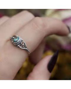 Middle Ancient Court Turquoise Ring