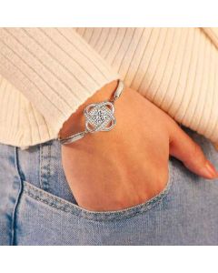 Women's Fashion Simple Rhinestone Four-leaf Clover Bracelet