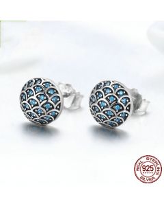 Temperament Zircon Round Earrings