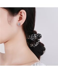 Micro-set Simulation Diamond Super Flash AAA Zircon Heart-shaped Stud Earrings