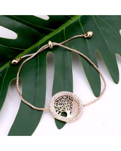 New Gold Metal Creativity Lucky Tree Bracelet