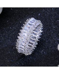 Women's Long Zircon Ring With Diamond Ring Accessories