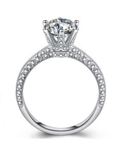 Zircon Women's Diamond Ring with Broken Diamonds
