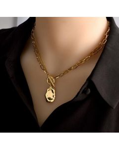 Vintage Industrial Metal Wind Irregular Pendant
