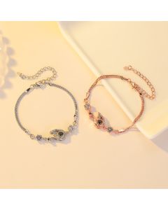 Fashion Black Swan Bracelet Personality Zircon