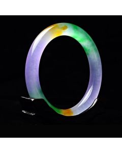 Jade Duobao Colorful Bracelet Round Bar