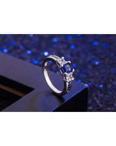Women Sapphire Ring Female European And American