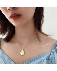 Sterling silver sun planet pendant women