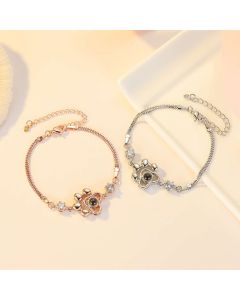 100 Languages Bracelet Custom Lettering Projection
