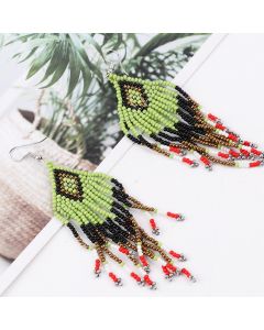 Simple Personality Ethnic Style Rice Bead Earrings