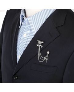 Cardigan Pin Sweater Brooch Flower Statement Fringe Badge