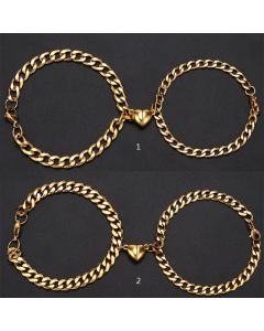 Love Magnet Attracts A Pair Of Male And Female Couple Bracelets