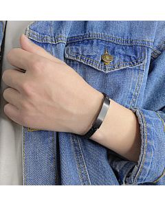 Jewelry Accessories Vintage Black Stainless Steel Bracelet