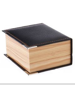 High Grade Wood Grain Paper  Pu Leather Cuff Box Excluding Cuff