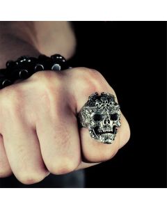 Retro Dragon Head Skull Ring Male Trendy Single Personality Ring Index Finger Ring