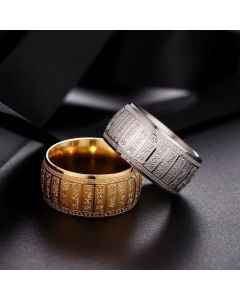 Titanium Steel Ring Seal Body Taiyi Golden Light Incantation Ring Taiyi Magic Ring Stainless Steel Thumb Ring Ring Does Not Fade