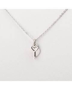 Mirror Stainless Steel Love Concentric Lock Key Necklace Titanium Steel Couple Necklace Jewelry Gift