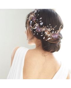 Rhinestone Wreath Headband Mori Bridal Headwear Set