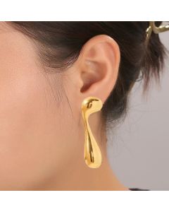 Alloy Earring Musical Note Water Drop Retro Fashion Minimalism Ear Studs