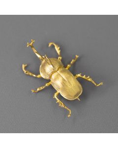 Sterling Silver S925 Personality Handsome Simulation Beetle Brooch