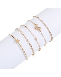 Butterfly Star Jewelry Simple Alloy Jewelry