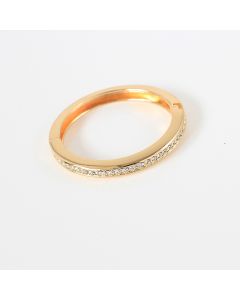 Women's Metal Open Spring Diamond Bracelet