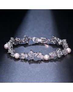 European And American Affordable Luxury Fashion Pearl Zircon Bracelet