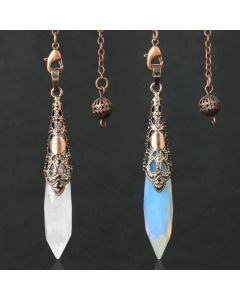 Natural Diamond Crystal Column Pendant