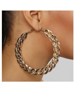 Fashion Retro Geometric Round Metal Earrings