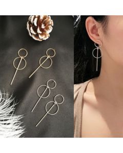 Ball Pendant Long Tassel Earrings