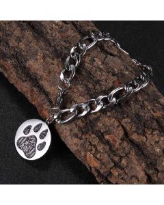 Fashionable Titanium Steel Cute Dog Claw Bracelet