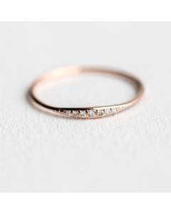 European and American ladies' wedding little diamond ring
