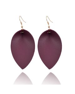 New Style Earrings European And American Simple First Layer Cowhide Earrings Simple