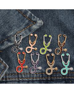 Doctor Who Brooch Cartoon Color Stethoscope Corsage