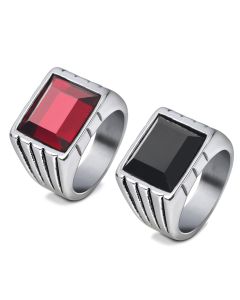 Gemstone couple ring