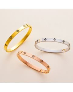 Diamond Titanium Steel Bracelet Design Niche