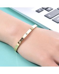 Personalized C- Type Open Titanium Steel Bracelet Stainless Steel