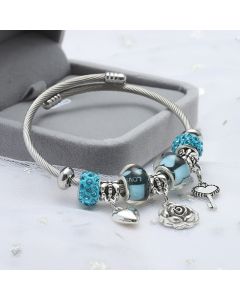 Special Steel Wire Bracelet Fashion Beaded Women's Bracelet European And American Popular Adjustable Bracelet