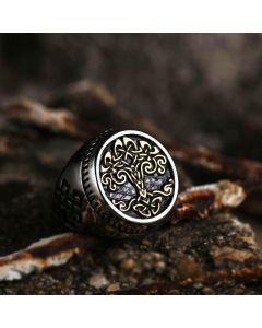 Tree Of Life Stainless Steel Ring