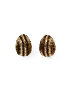 Women's Exaggerated Alternative Creative Texture Round Snail Personalized Golden Earrings