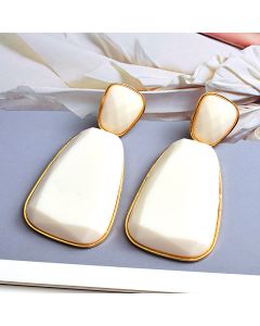 Fashion Earrings Long Resin Geometric Shape Earrings Jewelry