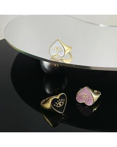 Fashion Colorful Oil Necklace Ring