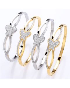 Women's Stainless Steel Three-dimensional Butterfly Bracelet