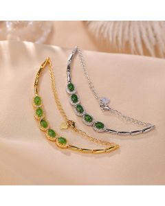 Women's Gold-plated Hotan Jade Bracelet