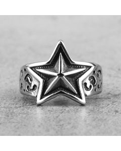 Stainless Steel Ring Men And Women Star Jewelry