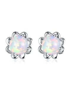 Flower Opal Earrings Women's Earrings