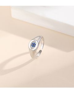 Design Textured Geometric Microset Zircon Ring