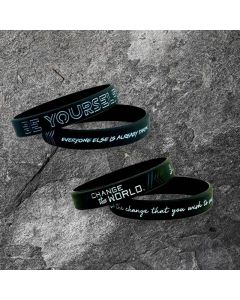 Be Yourself Change The World Create Dream Silicone Bracelet