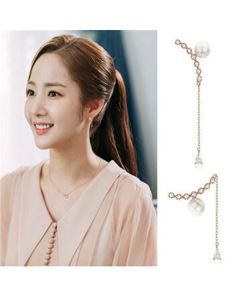 Smiling Pearl Earrings 925 Sterling Silver Female